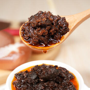 鸿兴源大块香菇酱原味400g 拌饭拌面酱夹馍暴下饭菜蘑菇炒饭调味酱料 /粮油调味 /调味品 /中式酱料 商品图1