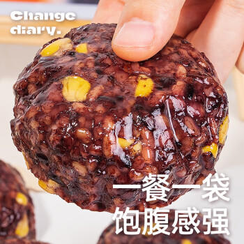 小鸡收腹低脂肪糙米饭团0无糖精减杂粮七色代餐开袋即食轻食品100g*10专用 /粮油调味 /方便食品 /速食预制主食 商品图2