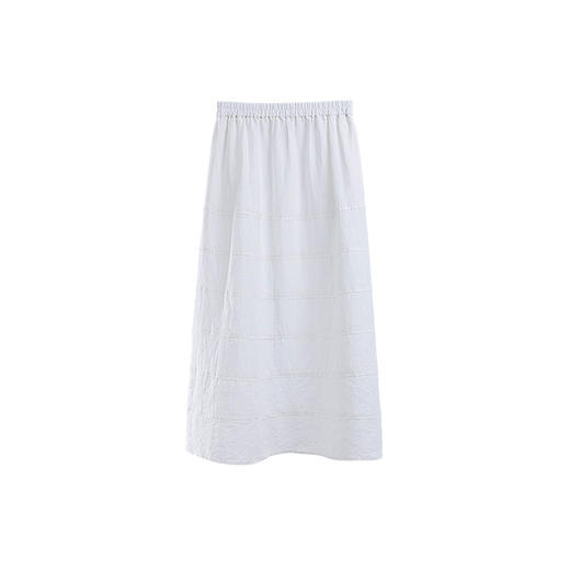绽放旅行女装263朵/干洗亚麻全腰松紧大摆蛋糕型日常百搭半身裙女 商品图4