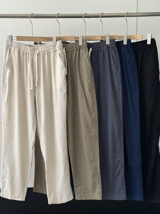 为夏季而生男士高端棉麻裤松紧腰小哈伦裤 商品图14