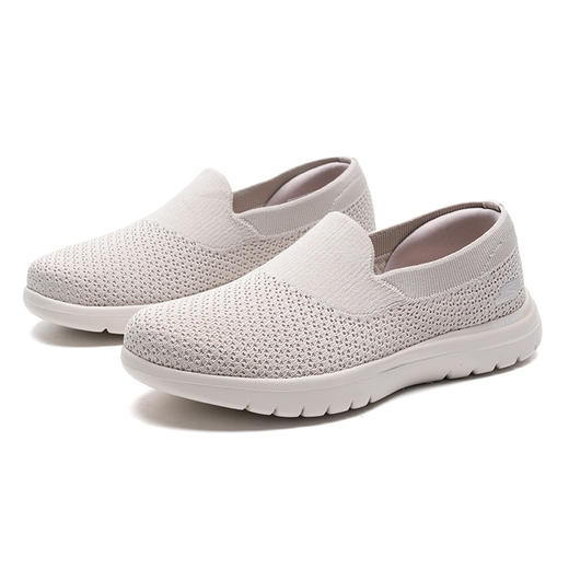 斯凯奇女款自然色一脚蹬通勤休闲鞋 商品图5