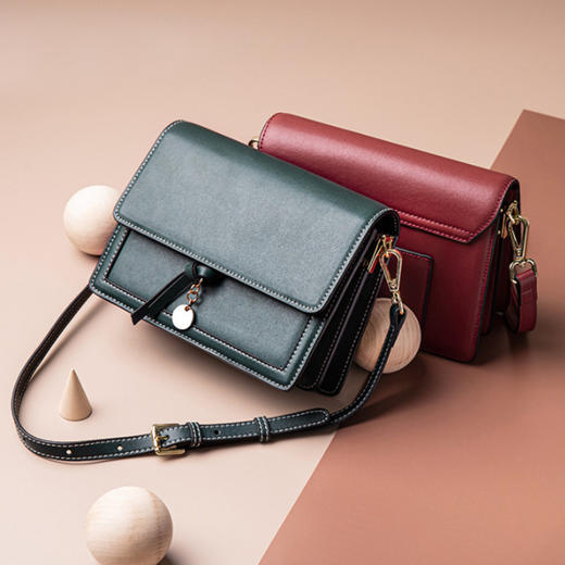 【预售3天】2025新款韩版小包时尚女包单肩包港风斜挎包9836-D 商品图1