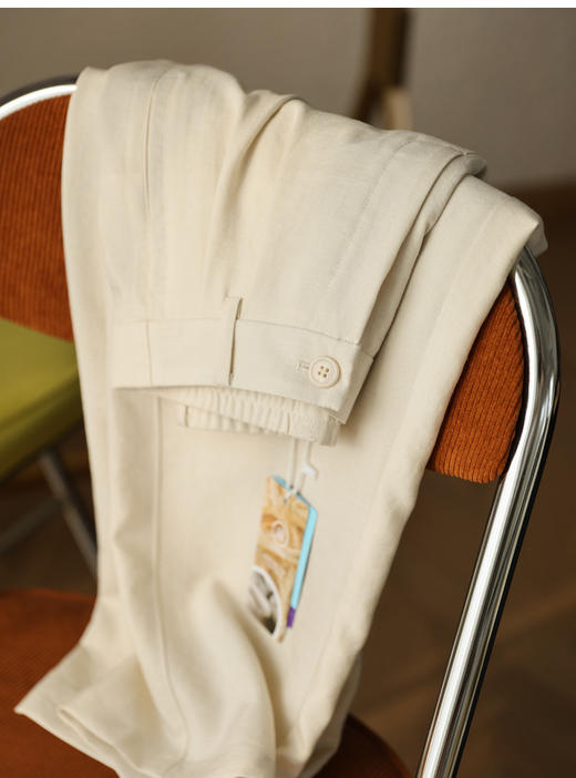 清凉解暑 抗皱亚麻裤！2025宽松直筒高腰显瘦九分休闲裤奶奶裤女夏新款！ 商品图7