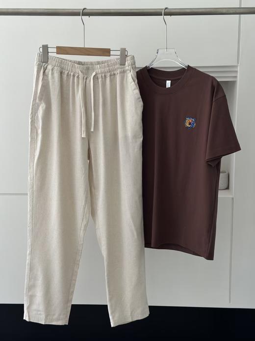 为夏季而生男士高端棉麻裤松紧腰小哈伦裤 商品图11