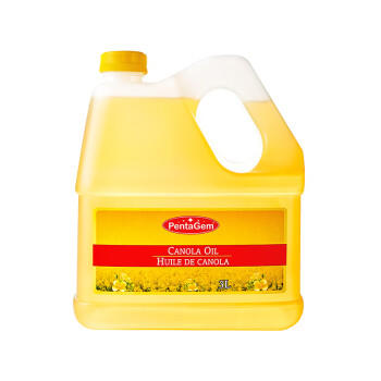 五钻（PentaGem）加拿大原瓶原装进口芥花籽油3L 压榨低芥酸菜籽油炒菜煎炸食用油 /粮油调味 /食用油 /菜籽油 商品图5