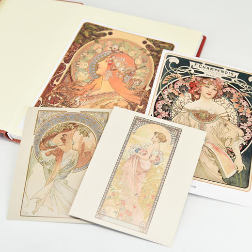 璀璨穆夏 从优雅华丽到浪漫永恒 穆夏插画集精装mucha拥抱繁花  穆夏手绘艺术作品画册装饰画西方欧洲名画 商品图4