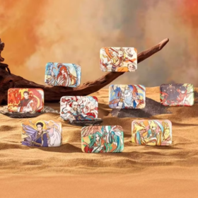 非人哉x敦煌画院联名 瑞兽呈祥 方形徽章 吧唧 8包/盒 国谷