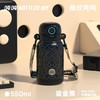 【指纹吨吨】指纹解锁儿童保温杯便携吸管直饮两用可爱背带保温杯 商品缩略图3