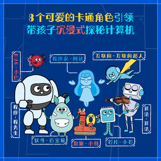 《这就是计算机》全8册 5-12岁  6大主要分支 近200个知识点 轻松构建计算机知识体系 商品图1