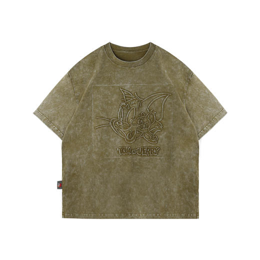 【猫和老鼠联名】 BJHG不计后果水洗短袖t恤男款夏季复古印花半袖 商品图4