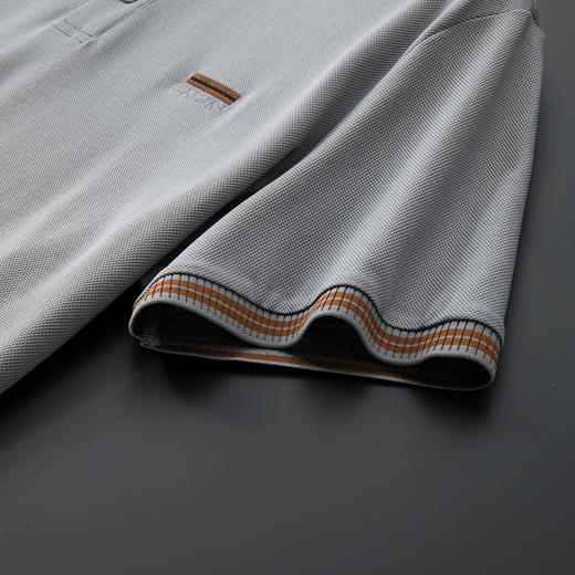 【双股丝光棉】【DPF】大依优型大码短袖POLO衫莱赛尔棉半袖t恤男士加大码夏装保罗上衣肥佬商务休闲 商品图7