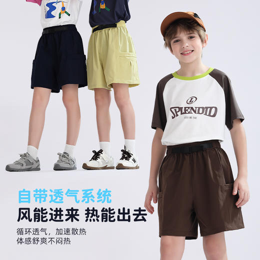 【吸湿速干】2025夏季新品龙之涵「小凉伞」工装短裤 商品图3