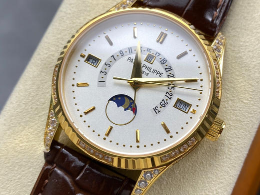 NOOB official➕ 百达翡丽 古典超级复杂多功能5496R万年历系列腕表，儒雅而至！1⃣️【精彩细节与优点】此腕表尺寸40mm合理的尺寸和表耳设计又能让它适合大众人士配戴✔️✔️✔️ 商品图2