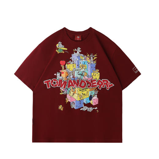 【猫和老鼠联名】 BJHG不计后果美式短袖t恤男款夏季速干情侣体恤 商品图3