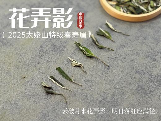 【2025春茶来了】2025一级春寿眉《花弄影》，鲜香到极致、花香到极致，香清气长（80克罐装） 商品图2