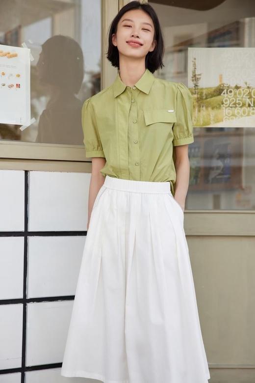 LNNNS #全新#  绿色大口袋衬衫上衣 18387 商品图1