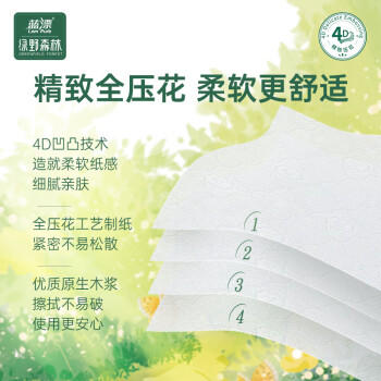 蓝漂悬挂式抽纸4层270抽*8提挂抽厕纸整箱装绿野森林源头直发包邮 /家庭清洁/纸品 /清洁纸品 /抽纸 商品图2