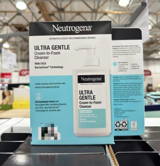 到手价179元 Neutrogena 露得清 超温和泡沫洁面乳 2瓶*354ml 敏感肌福音！温和洁面，修护屏障，一步到位 美国代购，无中文标签，介意慎拍 商品图1