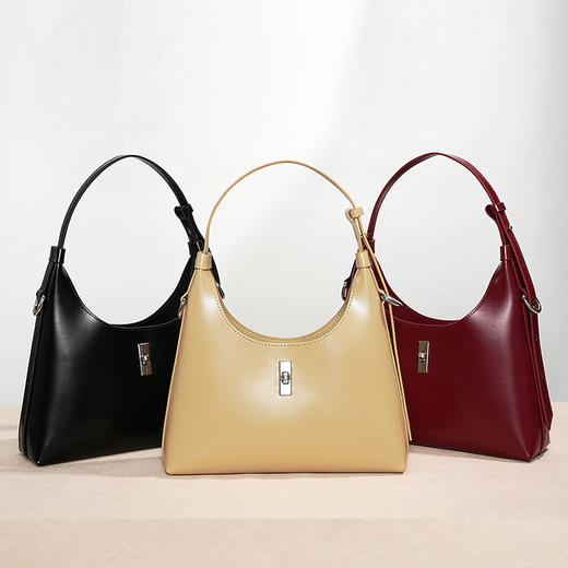 【预售3天】2025新款复古法棍腋下托特包高级感百搭单肩斜挎手提包YS8103 商品图3