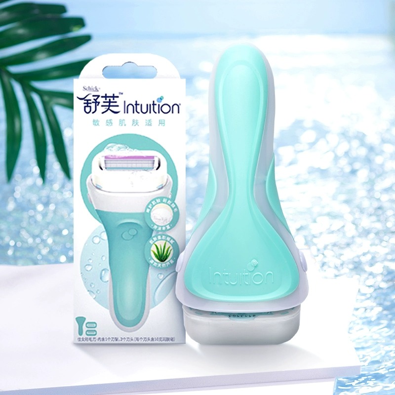 严选 | Schick舒芙大皂头脱毛刀 1刀架+2刀头/套 防滑质地 伸缩刀头 贴合干净