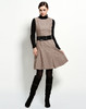 4893915742167 JOAN&DAVID 名媛气质时尚灰啡色圆领无袖连衣裙 商品缩略图0