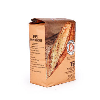 王后T55传统法式面包粉1kg酥皮点心可颂通用小麦面粉家用烘焙原料2斤 /粮油调味 /面粉 /专用粉 商品图1
