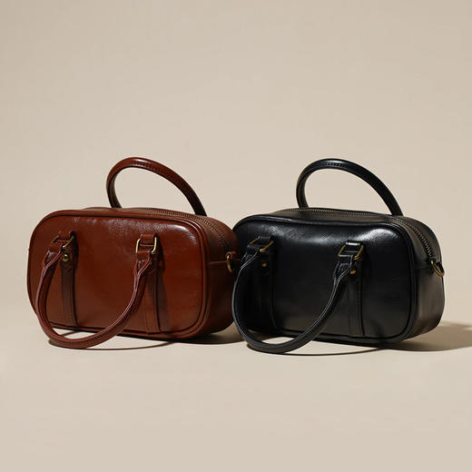 【预售3天】2025新款百搭单肩包小众复古斜跨女包时尚手提简约手拎包6151-D 商品图3