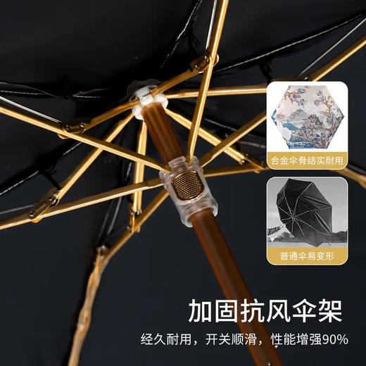紫宝新中式国潮美学五折黑胶太阳伞 商品图4