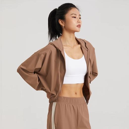 跃牌【轻匀系列】2025春夏凉感防晒衣女士运动外套连帽抽绳防紫外线防晒瑜伽服WT1512 商品图3