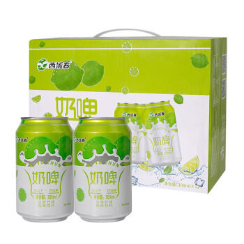 西域春 新疆小青柠味风味奶啤300mlX12罐整箱聚会畅饮风味饮料 /水饮冲调 /常温奶 /含乳饮品 商品图2