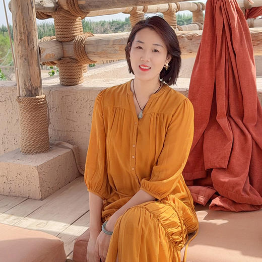 火桐hooton 高定系列 双向顺纡中式真丝连衣裙YT777 商品图0