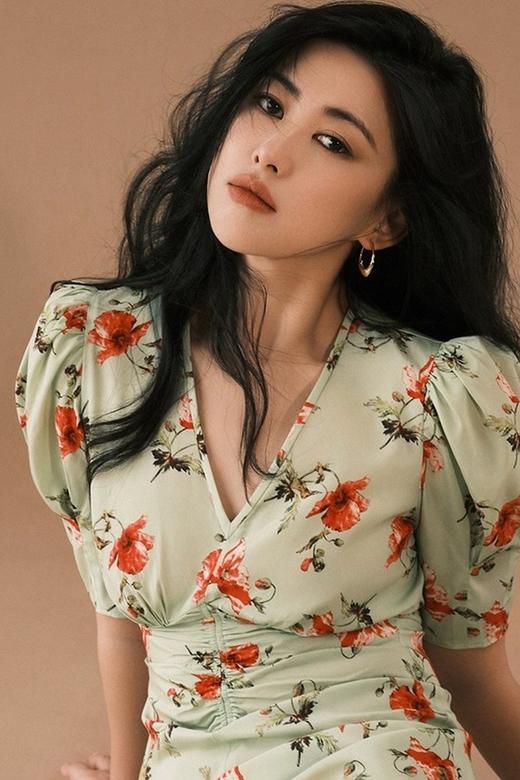 L.Fleuri 法式高级感复古印花泡泡袖连衣裙 18362 商品图3