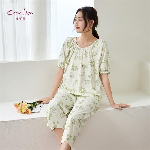 康妮雅女式短袖中裤套头套装 商品图2