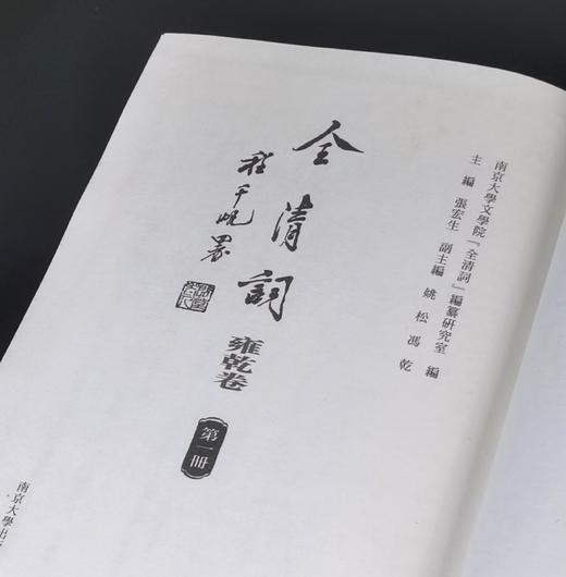 《全清词 雍乾卷》，精装，32开，全16册，张宏生编，南京大学出版社2012年一版一印，定价1600，售价358元。 商品图4