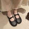 【清仓！25.9任选2对！四季鞋柜必备✨】法式优雅玛丽珍半拖鞋💕百搭又舒适，小珠点缀尽显精致感！新款法式玛丽珍褶皱女单鞋休闲百搭风侧边小珠子无后跟半拖鞋 商品缩略图5