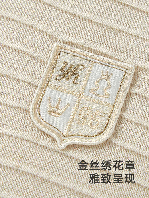 【高定系列】英氏男童短袖T恤夏季百搭桑蚕丝上衣2025新款POLO衫YRTCJ2R020A 商品图4