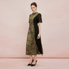 QF894斯尔丽25新款新国风改良旗袍水墨国画清雅气质精致配饰散摆连衣裙 商品缩略图13