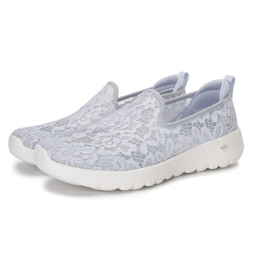 斯凯奇GO WALK JOY女士轻质一脚蹬健步鞋 蕾丝网布 透气很轻盈 商品图0