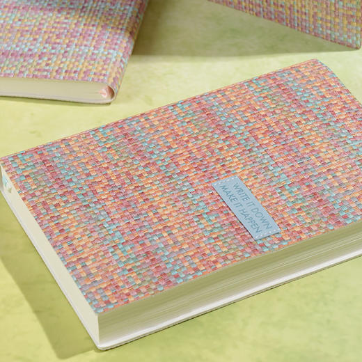 趁早编织系列自填日期效率手册A5厚本一天一页自律打卡手账本高颜值办公日程本每日计划本笔记本子记事本 商品图2