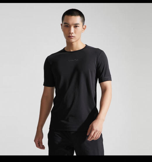 西K 25春夏 速干弹力 拼接圆领短袖T恤 TX473 商品图1