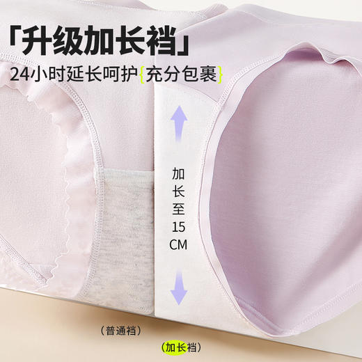 【樱姿娜第三代铂金蚕丝内裤】全裤10A抗菌，全包臀裤型，棉+蚕丝底裆，6条礼盒装 商品图4