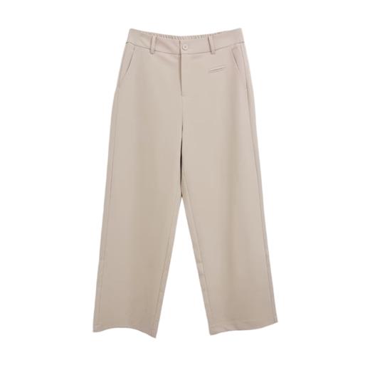 VIVIAN LIU A2535001 25夏季新款斜插兜腰部拉链直筒休闲宽松长裤 商品图4