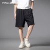 PINLI品立2025夏季新款男士宽松运动直筒短裤潮牌休闲百搭五分裤GD252117401 商品缩略图0