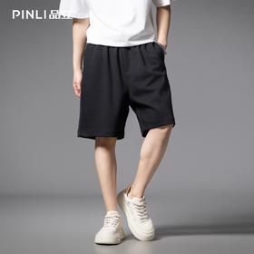 PINLI品立2025夏季新款男士宽松运动直筒短裤潮牌休闲百搭五分裤GD252117401