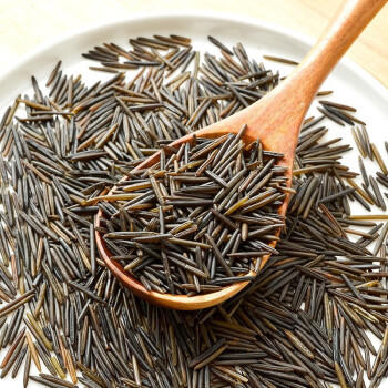 六号谷仓严选黑标大一号野米 加拿大进口菰米松针米黑米野生杂粮400g /粮油调味 /杂粮 /谷米类 商品图7