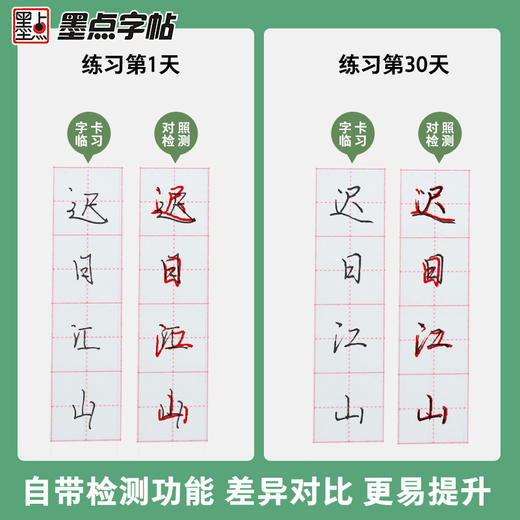 墨点近距离临帖卡荆霄鹏行楷字帖古诗词透明临摹字卡成人大学生初学者练字硬笔随身帖男女生字体霸气练字帖成年行楷钢笔字帖练字卡 商品图12