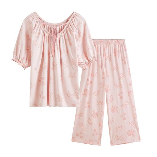 康妮雅女式短袖中裤套头套装 商品图6