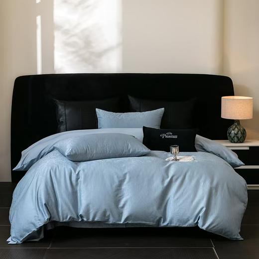 悠梦嘉居60支贡缎提花四件套YJ1568 60支新疆长绒棉全棉面料贡缎提花工艺，高端纯色适合1.5/1.8床使用 商品图1