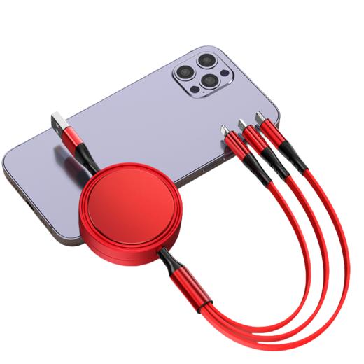 MiNEJONi伸缩一拖三数据线S12 商品图1