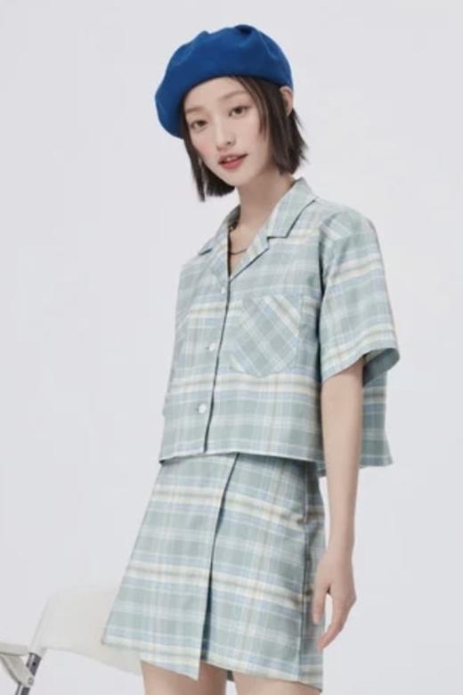 SEM/R森马 宽松撞色格纹套装 18427 商品图0